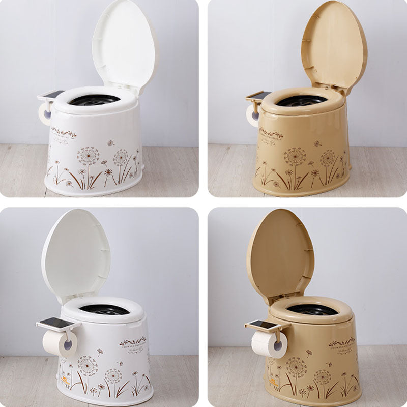 Lisslune | Modern Plastic Floor-Mounted Toilet Bowl with Seat for the Bathroom