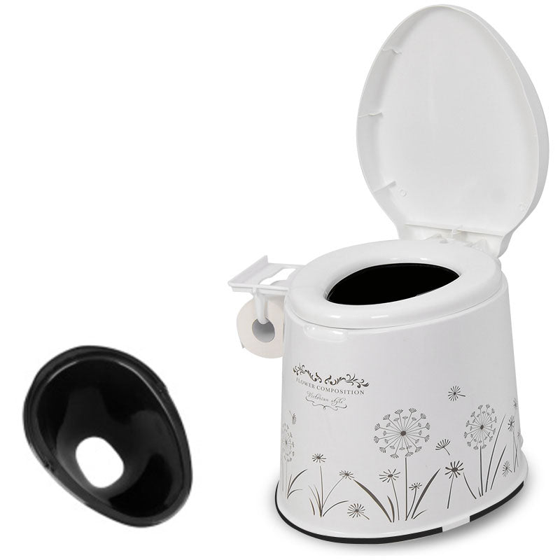 Lisslune | Modern Plastic Floor-Mounted Toilet Bowl with Seat for the Bathroom
