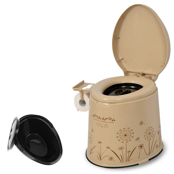 Lisslune | Modern Plastic Floor-Mounted Toilet Bowl with Seat for the Bathroom