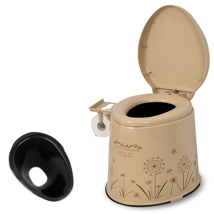 Lisslune | Modern Plastic Floor-Mounted Toilet Bowl with Seat for the Bathroom