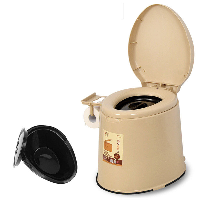 Lisslune | Modern Plastic Floor-Mounted Toilet Bowl with Seat for the Bathroom