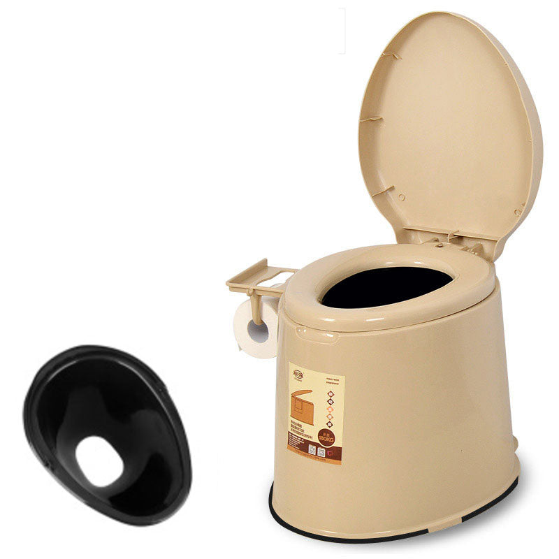Lisslune | Modern Plastic Floor-Mounted Toilet Bowl with Seat for the Bathroom