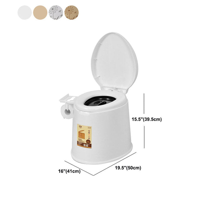 Lisslune | Modern Plastic Floor-Mounted Toilet Bowl with Seat for the Bathroom
