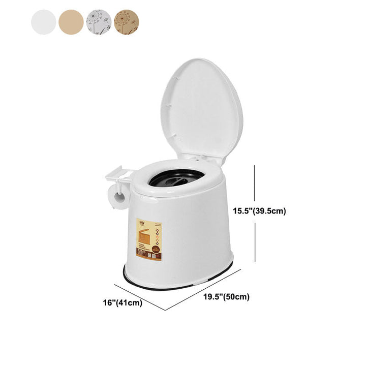 Lisslune | Modern Plastic Floor-Mounted Toilet Bowl with Seat for the Bathroom