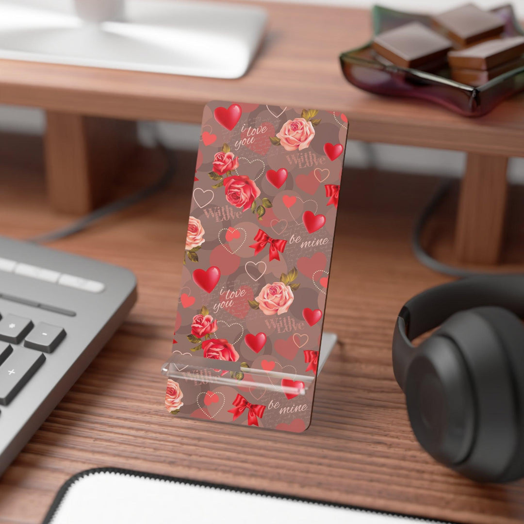 Lisslune | Modern geometric Valentine's Day smartphone holder