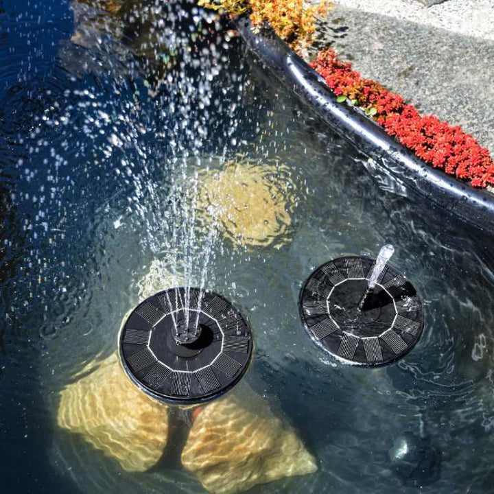 Lisslune | Solar-Powered Dancing Water Fountain with LED Lights for Garden, Patio, and Outdoor Decor