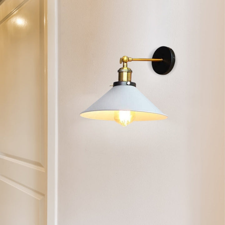 Lisslune | White Industrial Vintage Wall Sconce Light