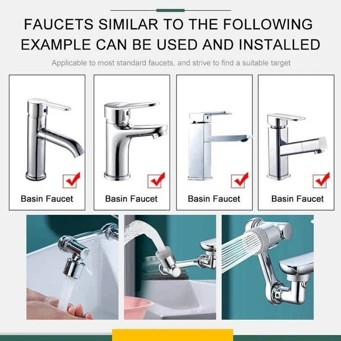 Lisslune | 1080° Rotating Splash Filter Faucet