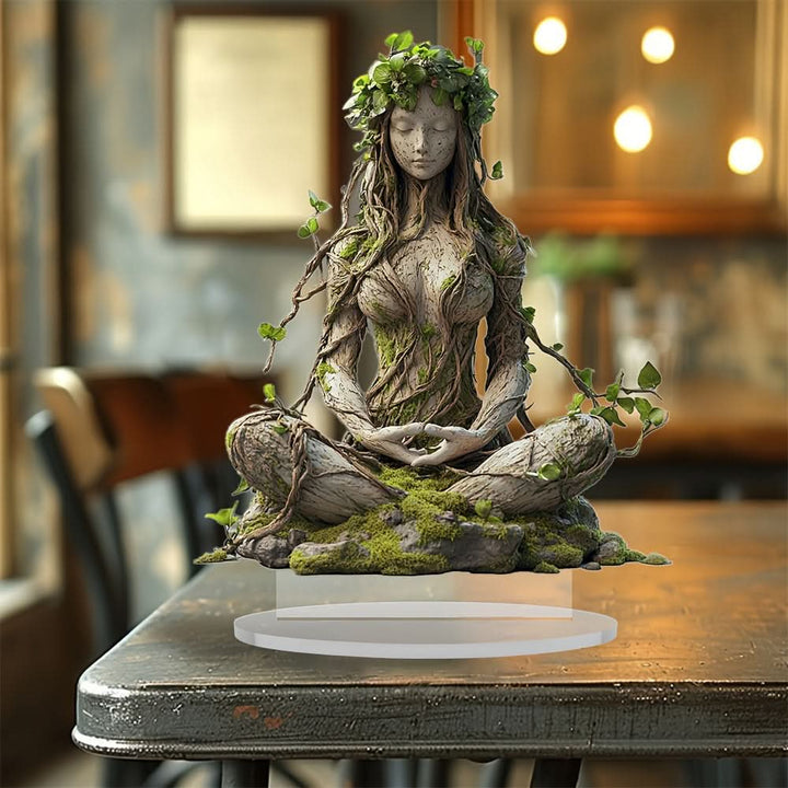 Lisslune | 2D Bohemian Goddess Statue Acrylic Decorative Sculpture