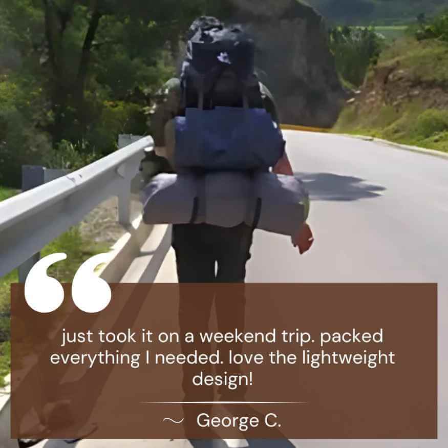 Lisslune | 60L Waterproof Hiking Backpack | Lightweight, Ergonomic Design & Smart Storage for Day Hikes and Expeditions