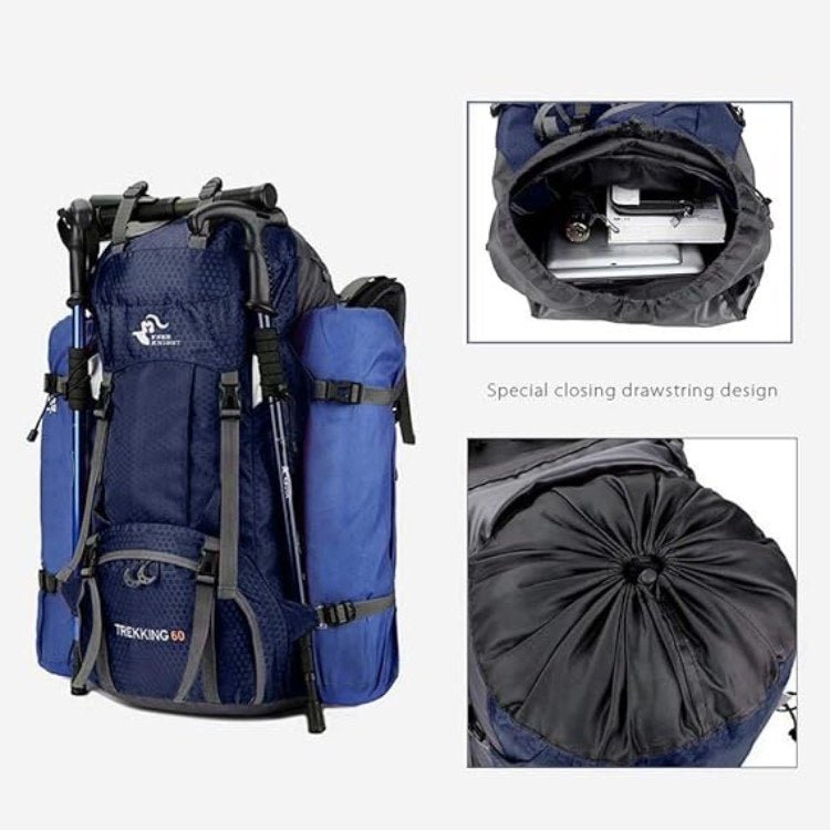 Lisslune | 60L Waterproof Hiking Backpack | Lightweight, Ergonomic Design & Smart Storage for Day Hikes and Expeditions