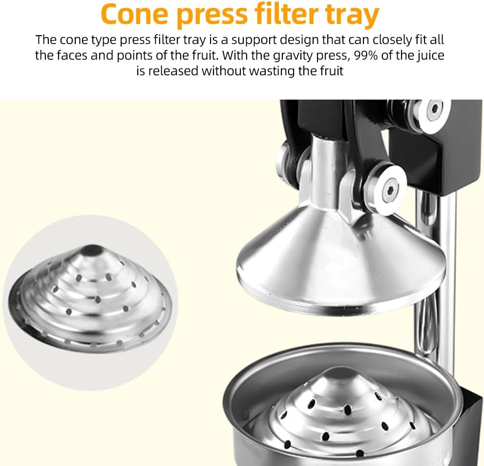 Lisslune | Cast-Iron Hand Press Juicer with 99% Extraction and Stainless Steel Build – Orvado
