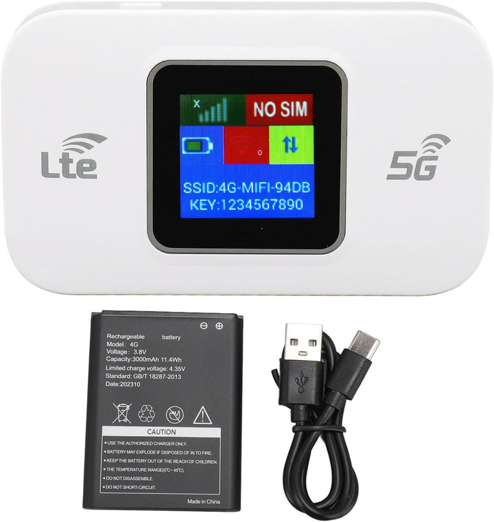 Lisslune | 4G LTE USB WiFi Hotspot Modem with 300Mbps Speed and 3000mAh Battery – Netvora