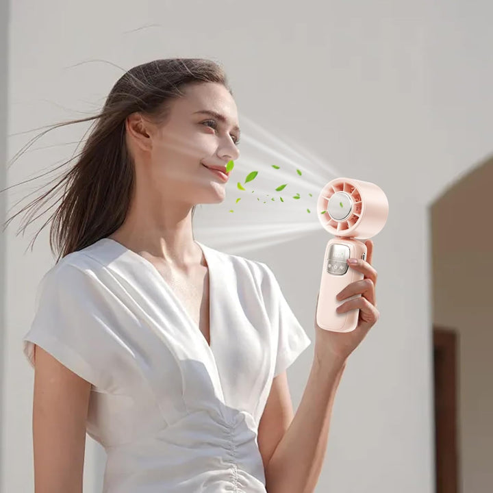 Lisslune | Portable Foldable Handheld Fan with LED Display 100 Speeds