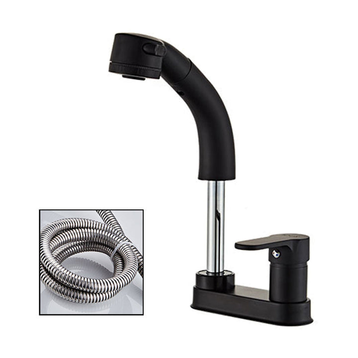 Lisslune | Low arch basin mixer tap with 1 lever for sink with overflow