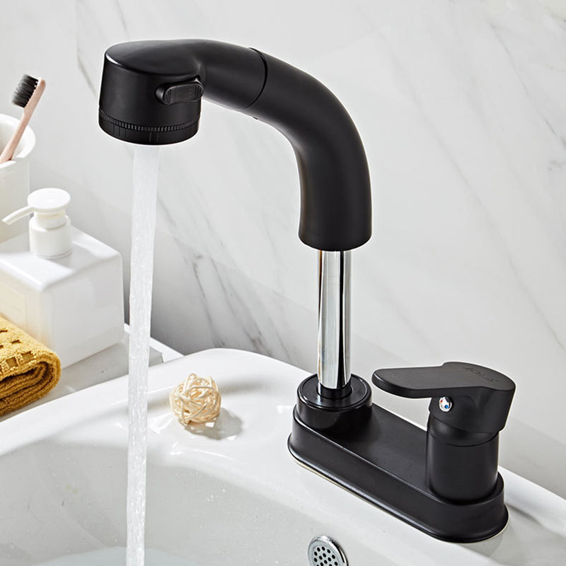 Lisslune | Low arch basin mixer tap with 1 lever for sink with overflow