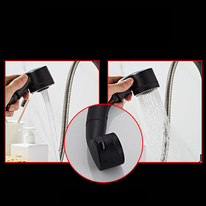 Lisslune | Low arch basin mixer tap with 1 lever for sink with overflow