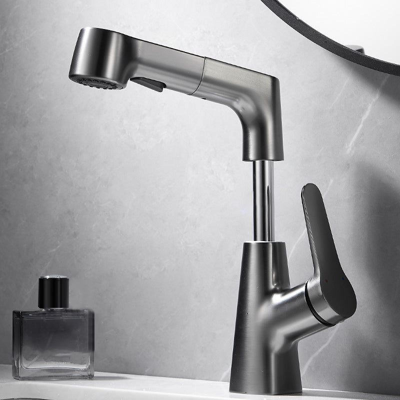 Lisslune | 1-Handle Brush Nickel Widespread Faucet Single Hole Bathroom Vessel Faucet with Brass