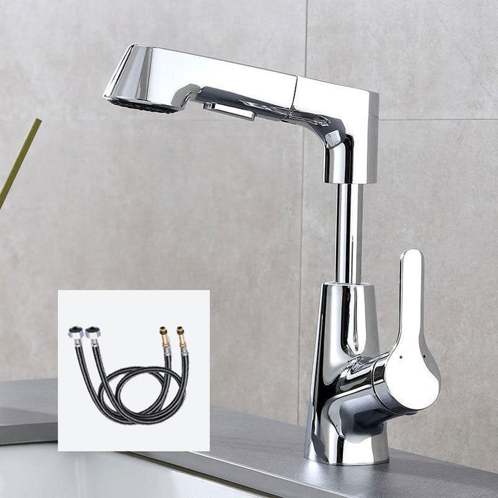 Lisslune | 1-Handle Brush Nickel Widespread Faucet Single Hole Bathroom Vessel Faucet with Brass