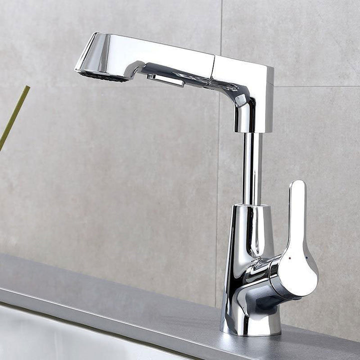 Lisslune | 1-Handle Brush Nickel Widespread Faucet Single Hole Bathroom Vessel Faucet with Brass
