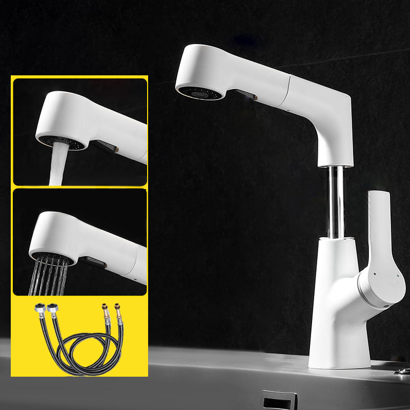Lisslune | 1-Handle Brush Nickel Widespread Faucet Single Hole Bathroom Vessel Faucet with Brass