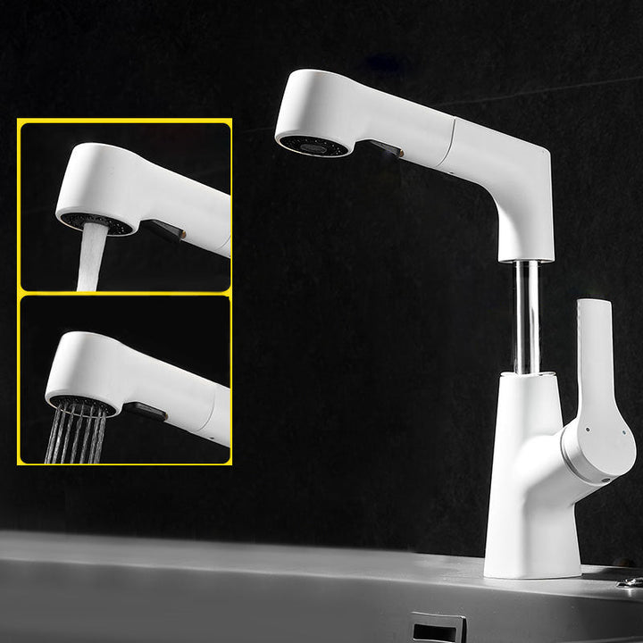 Lisslune | 1-Handle Brush Nickel Widespread Faucet Single Hole Bathroom Vessel Faucet with Brass