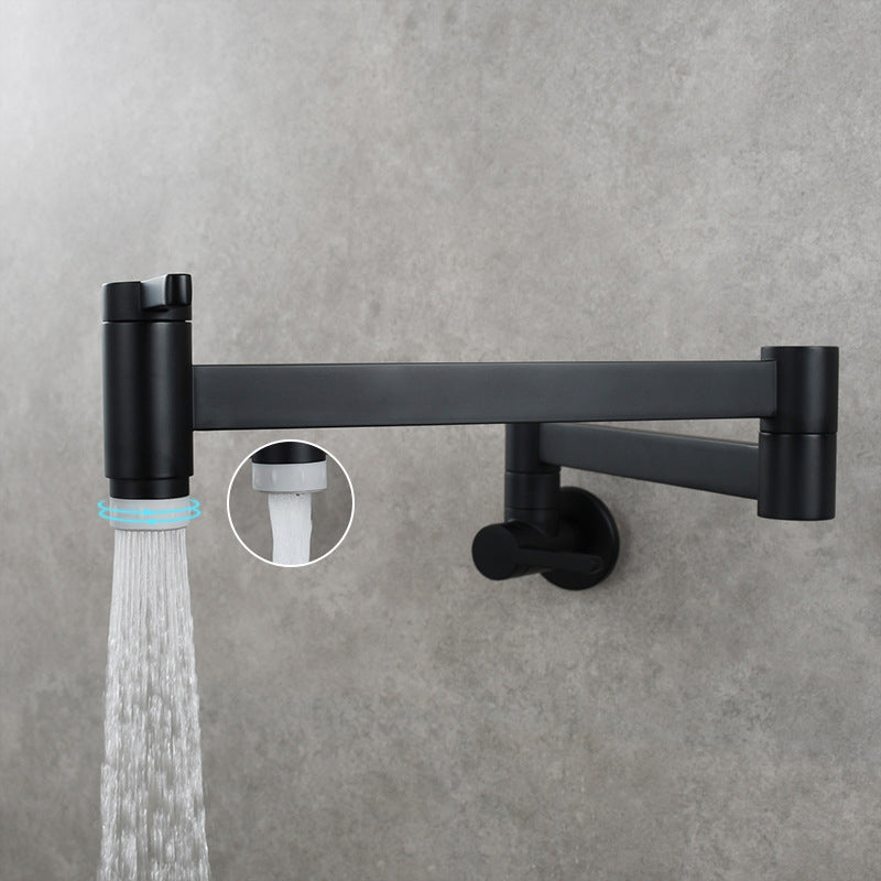 Lisslune | 1-handle brushed nickel widespread faucet 1 hole wall-mounted bathroom faucet with brass