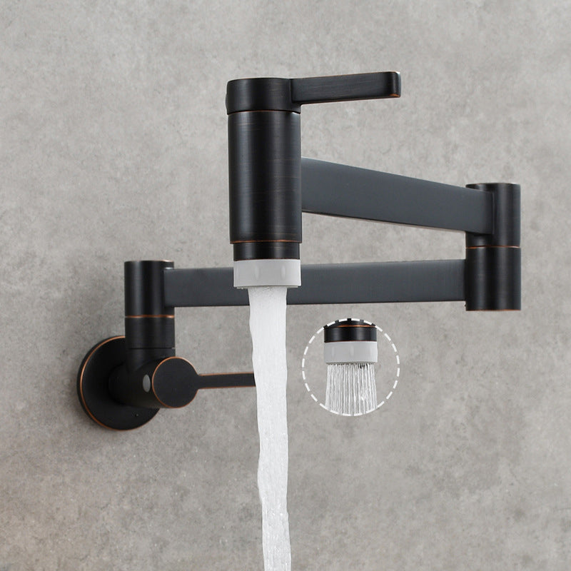 Lisslune | 1-handle brushed nickel widespread faucet 1 hole wall-mounted bathroom faucet with brass