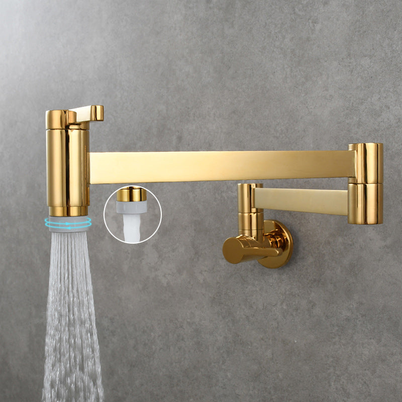 Lisslune | 1-handle brushed nickel widespread faucet 1 hole wall-mounted bathroom faucet with brass