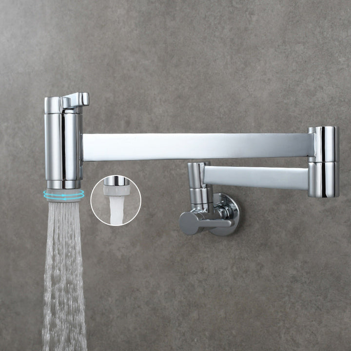 Lisslune | 1-handle brushed nickel widespread faucet 1 hole wall-mounted bathroom faucet with brass