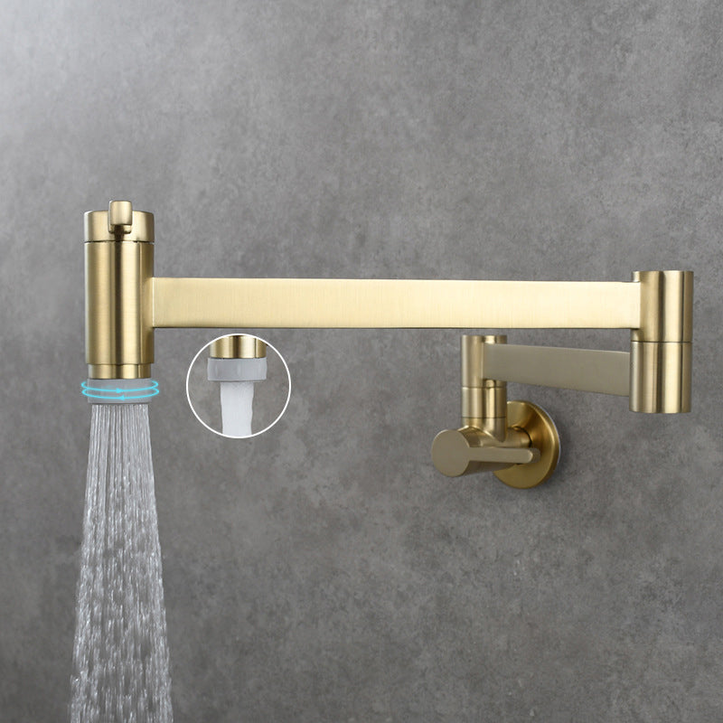 Lisslune | 1-handle brushed nickel widespread faucet 1 hole wall-mounted bathroom faucet with brass