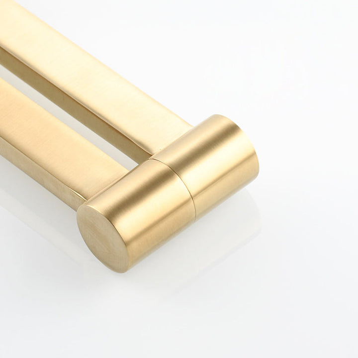Lisslune | 1-handle brushed nickel widespread faucet 1 hole wall-mounted bathroom faucet with brass