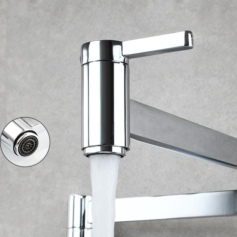 Lisslune | 1-handle brushed nickel widespread faucet 1 hole wall-mounted bathroom faucet with brass