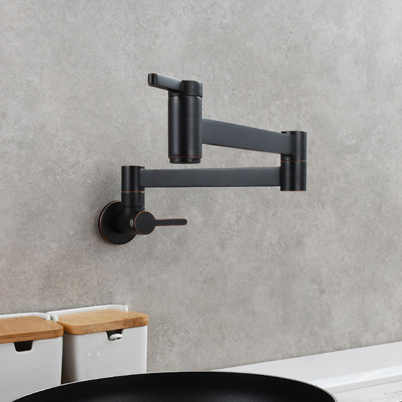 Lisslune | 1-handle brushed nickel widespread faucet 1 hole wall-mounted bathroom faucet with brass
