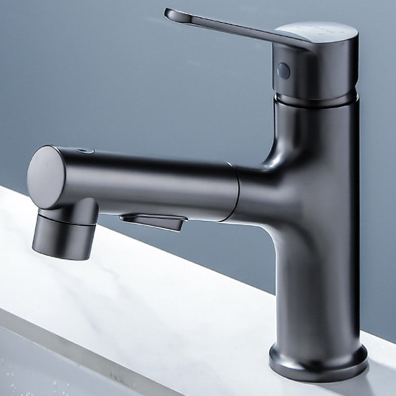 Lisslune | Modern Sink Faucet Solid Copper Centered Lavabo Faucet for Bathroom