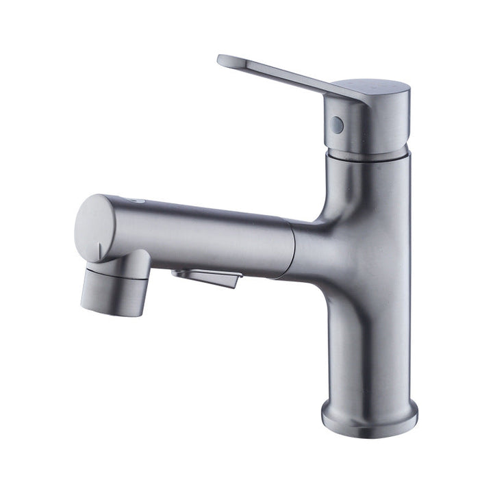 Lisslune | Modern Sink Faucet Solid Copper Centered Lavabo Faucet for Bathroom