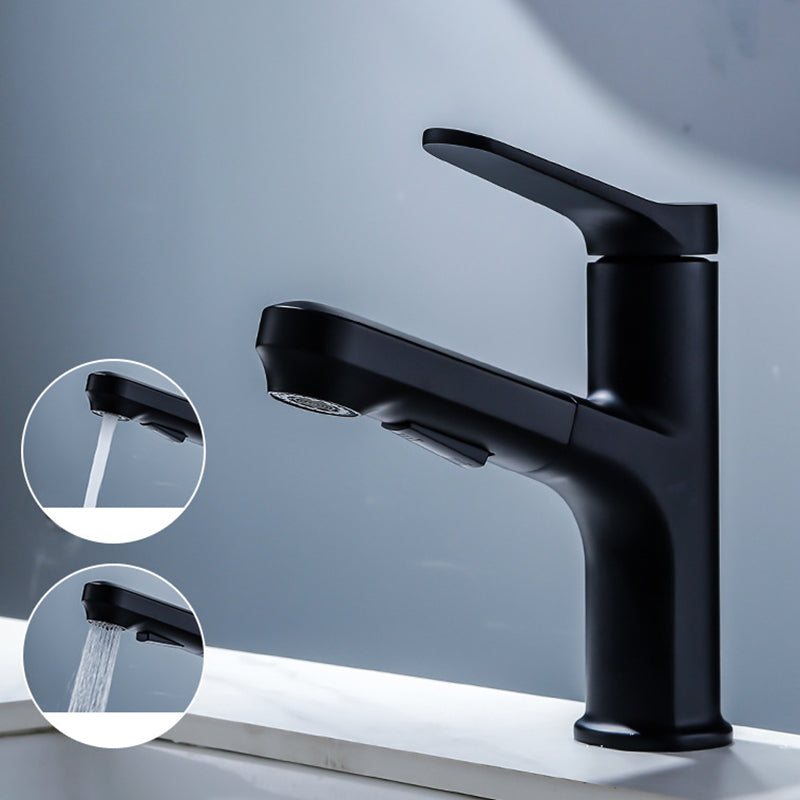Lisslune | Modern Sink Faucet Solid Copper Centered Lavabo Faucet for Bathroom