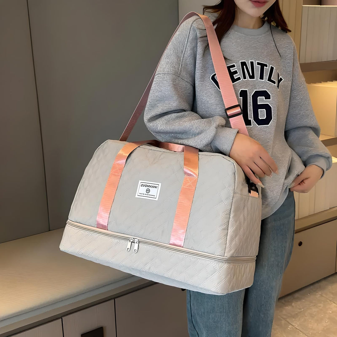 Lisslune | Spacious Weekender Duffle Bag | Water-Resistant, Multi-Compartment & Ideal for Short Trips and Gym Sessions