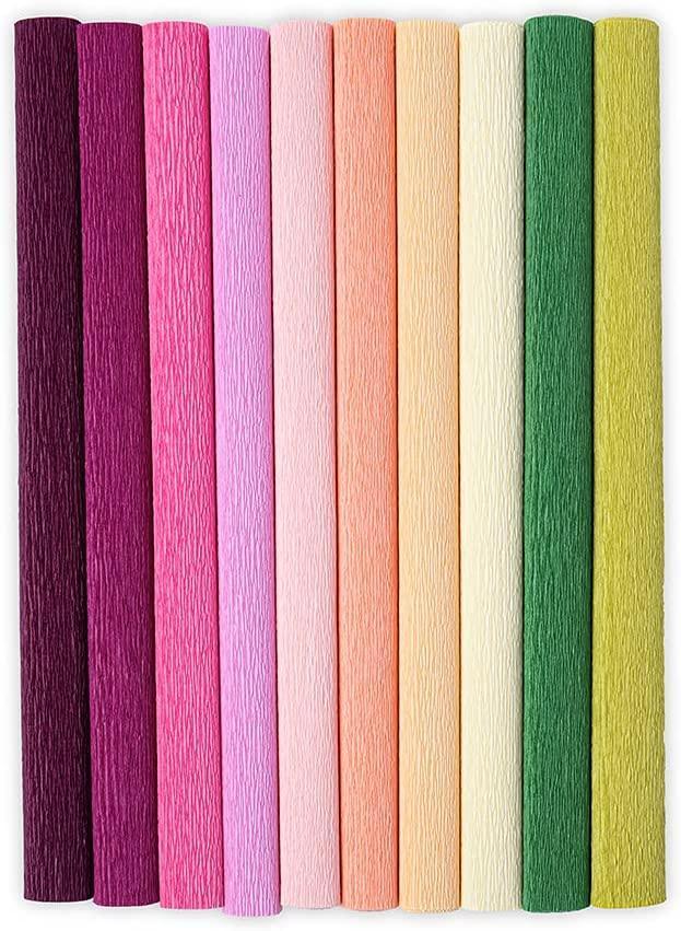 Lisslune | Ultimate Floral Crepe Paper Craft Set: Create beautiful life-size flowers