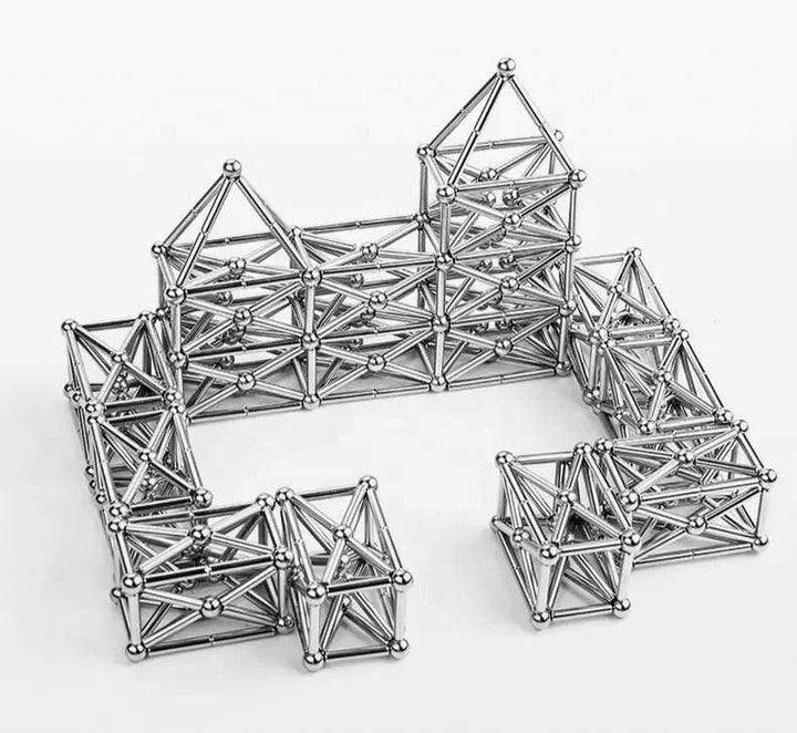 Lisslune | Magnetic Building Toy Set with Bars and Balls