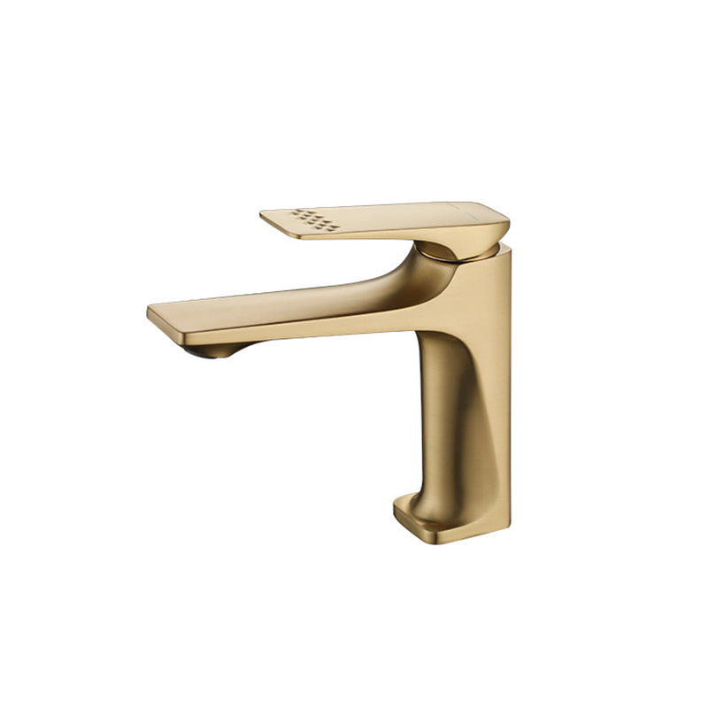 Lisslune | Modern Bathroom Faucet Brass Deep Arc Lever Handle with Faucet Hose