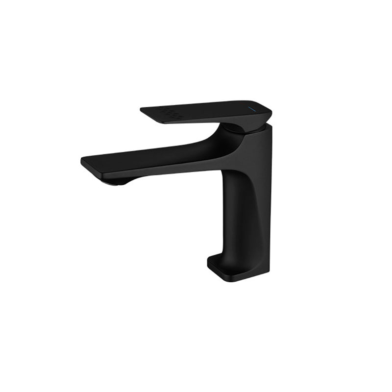 Lisslune | Modern Bathroom Faucet Brass Deep Arc Lever Handle with Faucet Hose