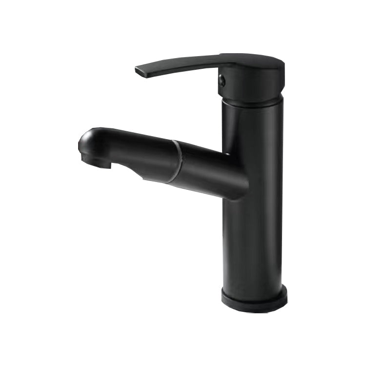 Lisslune | Pull-out simple bathroom sink tap 1 hole single lever faucet