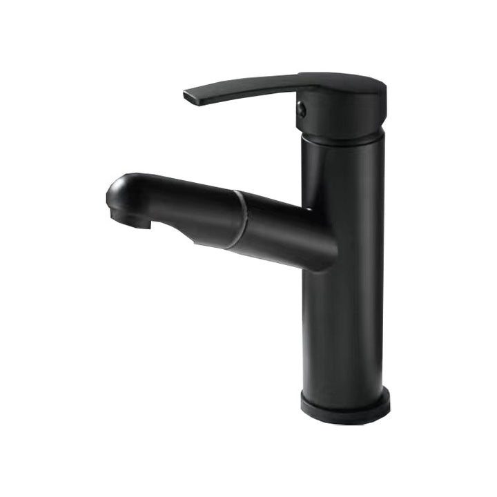 Lisslune | Pull-out simple bathroom sink tap 1 hole single lever faucet