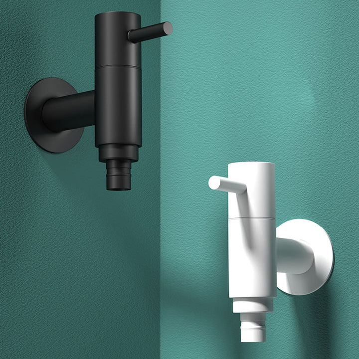 Lisslune | Contemporary Wall-Mounted Bathroom Faucet One Hole Solid Brass Round Faucet