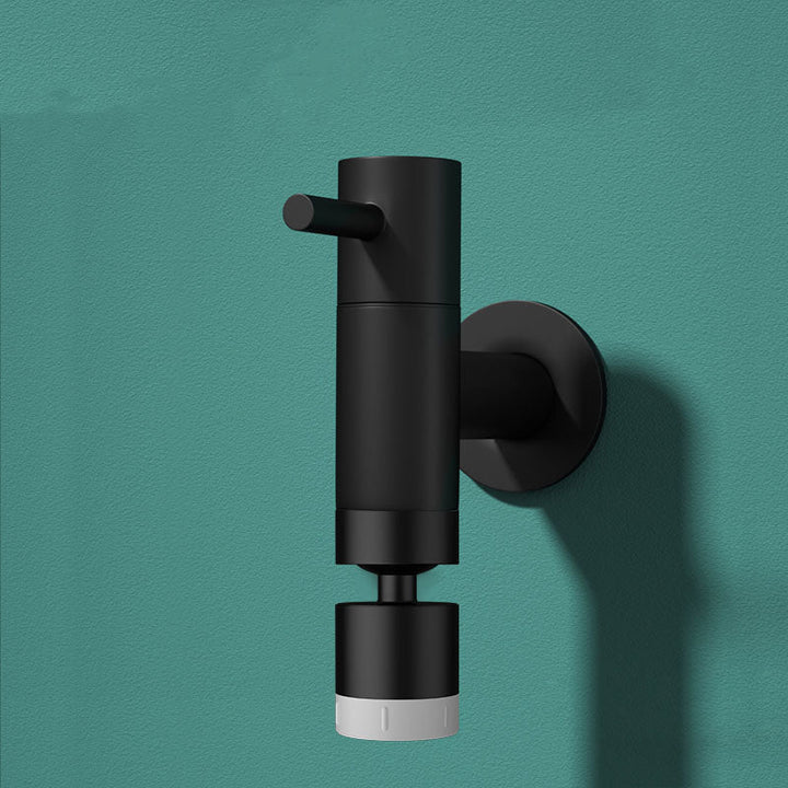 Lisslune | Contemporary Wall-Mounted Bathroom Faucet One Hole Solid Brass Round Faucet