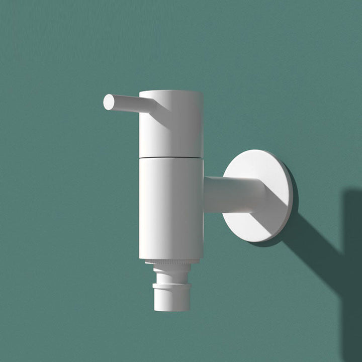 Lisslune | Contemporary Wall-Mounted Bathroom Faucet One Hole Solid Brass Round Faucet