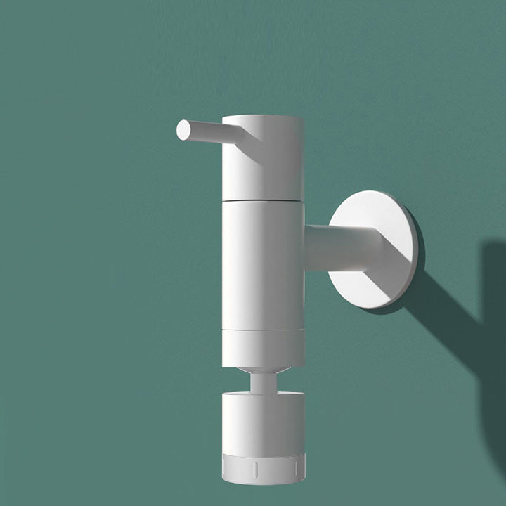 Lisslune | Contemporary Wall-Mounted Bathroom Faucet Single Hole Solid Brass Round Faucet