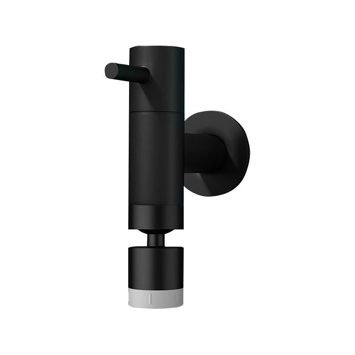 Lisslune | Contemporary Wall-Mounted Bathroom Faucet Single Hole Solid Brass Round Faucet