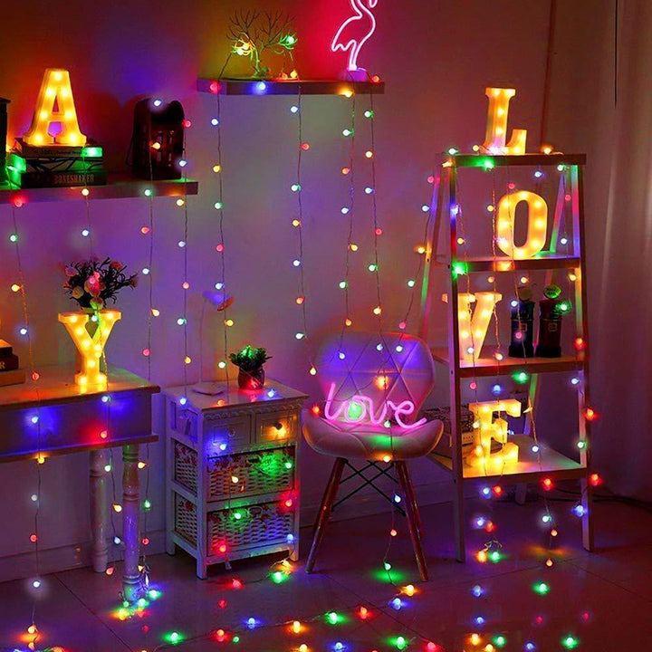 Lisslune | Solar-powered Crystal Ball String Lights
